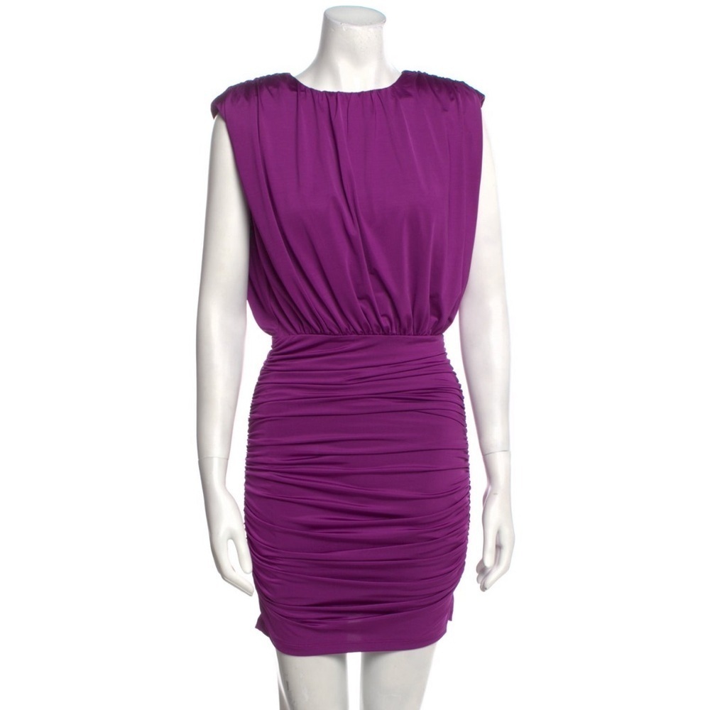 Nwt Veronica Beard Dark Violet Bora Dress